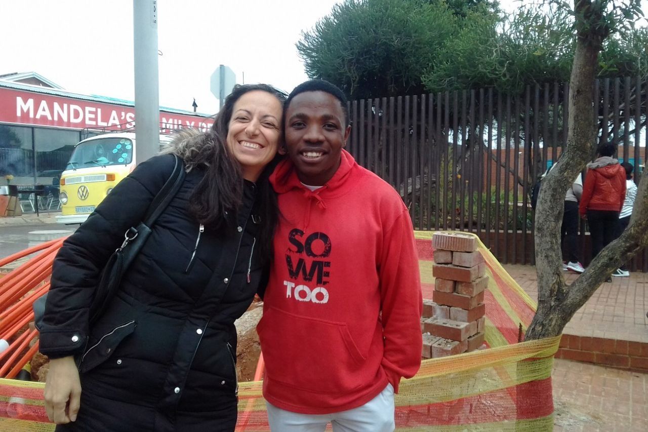 Our guide in Soweto