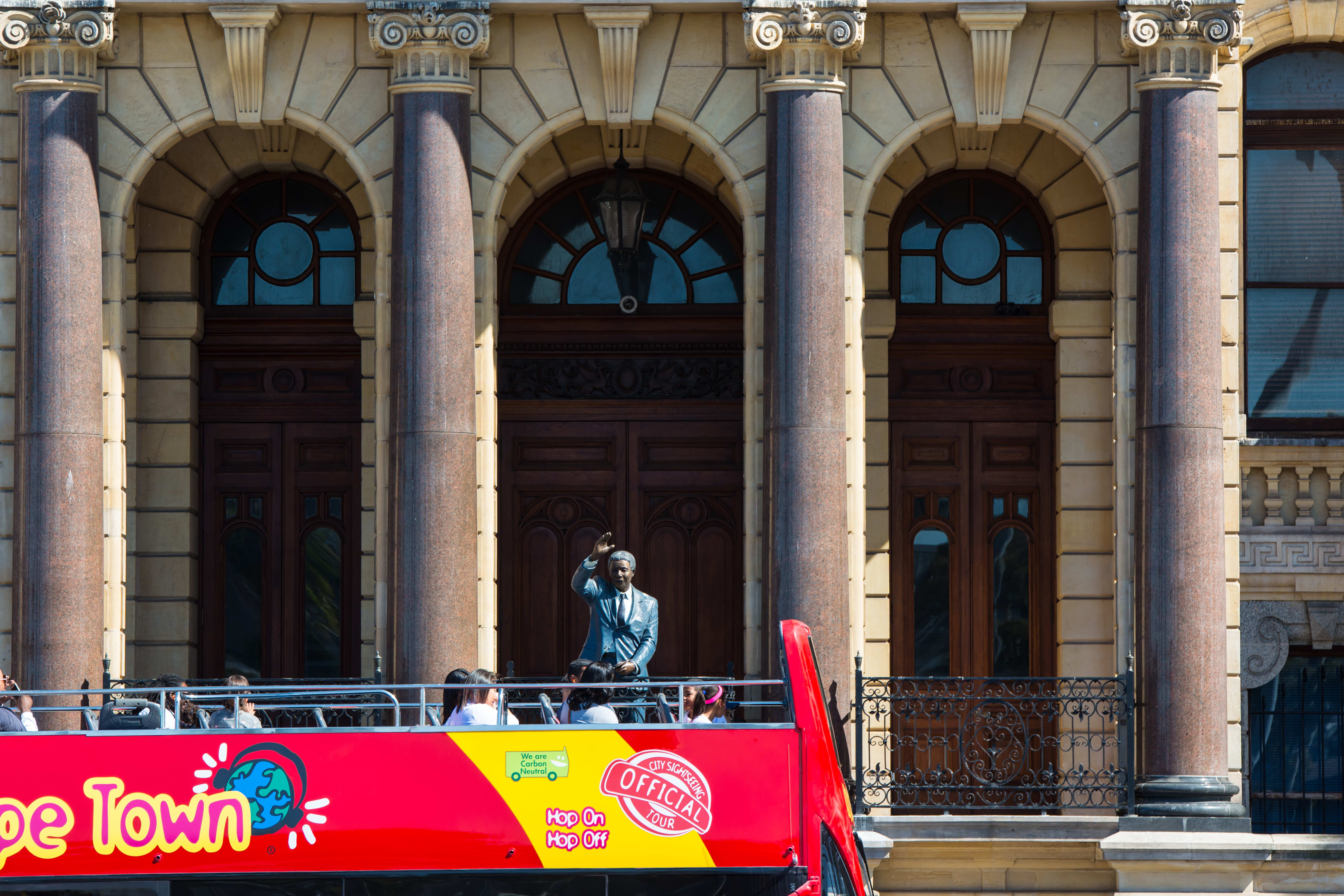 The Nelson Mandela statue