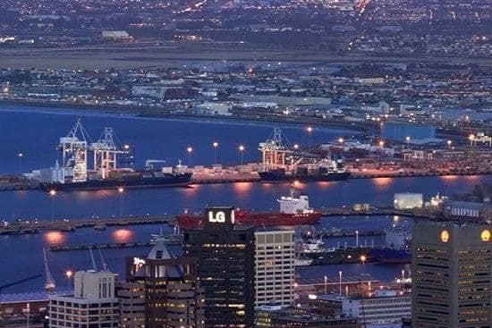 Cape Town after sunset