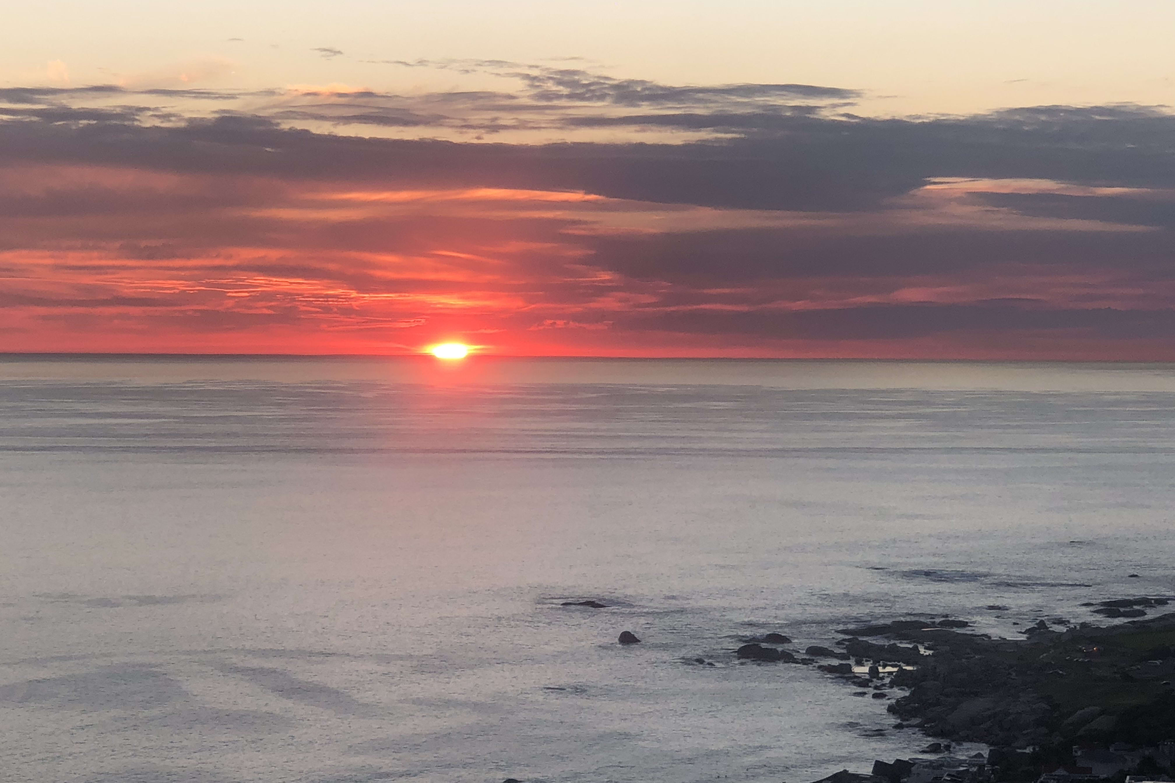Sunset over the Atlantic