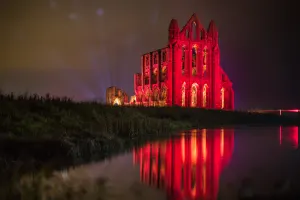 Illuminated Whitby Abbey