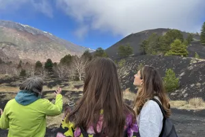 Tour privato dell'Etna di mezza giornata da Taormina