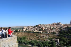 Parada para fotografías panorámicas en el Mirador del Valle