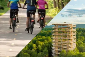 Vélo et Sentier des Cimes - forfait (4-6hrs)