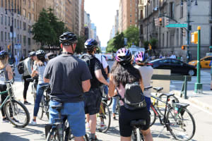 Cycling through Manhatten