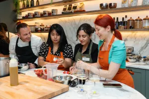 Master Italian Cuisine: Pizza and Gelato Cooking Class with Free Flowing Wine at Piazza Mattei