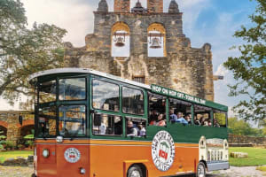 Old Town Trolley at Mission Espada
