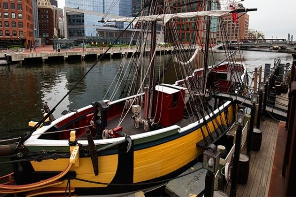 Boat on Freedom Trail Boston Tour from New York City