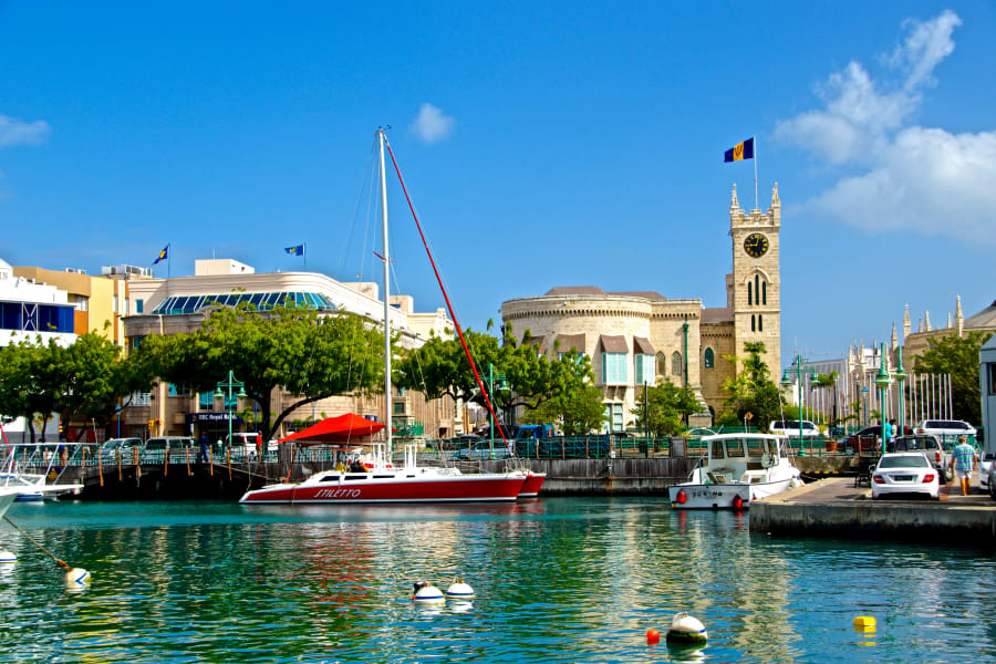 Title - Harbor in Barbados