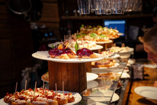 Selection of traditional tapas served in a local Barcelona bar during a guided food tour.