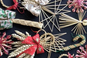 Christmas Wheat Weaving Decorations