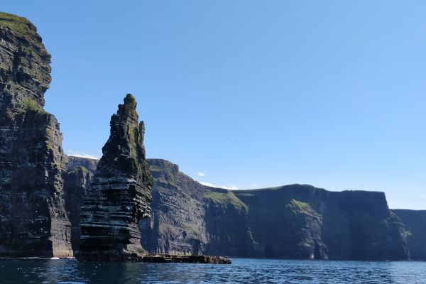 See The Cliffs of Moher from The Atlantic Ocean!