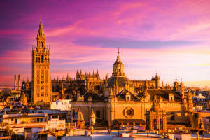 Sunset at La Giralda: A Timeless Silhouette
