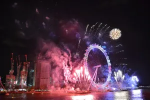 New Years Eve Dinner and Thames Cruise with Fireworks on board the Tornado Clipper