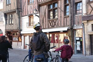 Half-Timbered Houses in Medieval Old Town