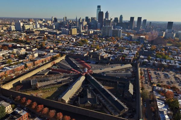 An Airview of the Eastern State Penitentiary