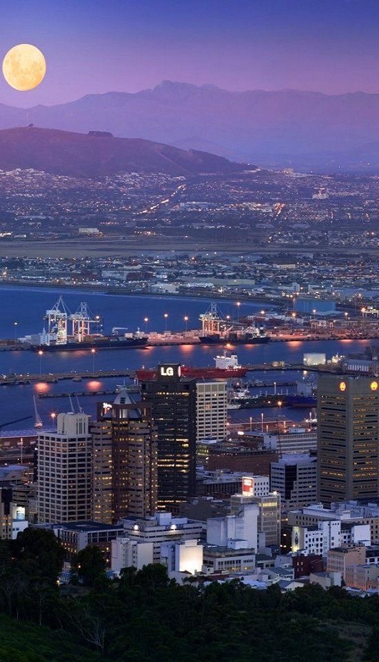Cape Town after sunset