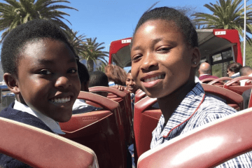 Kids celebrate our Constitution on Joburg's red bus