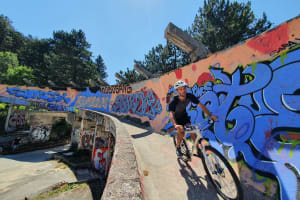 Riding the abandoned bobsleigh track