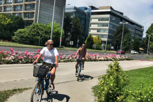 Cycling through New Zagreb