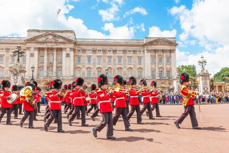 Changing of the Guard in front of Buckingham Palace