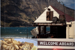 Recommendation: <a href="http://www.marinerswharf.co.za/directions.php">Wharfside Grill</a>, Hout Bay