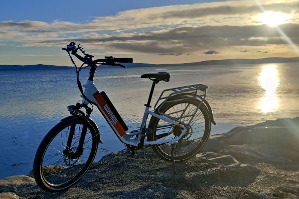 Visit areas like Salthill, The Claddagh and Newcastle during your eBike Scavenger Hunt! rent a bike galway bike hire ebikes