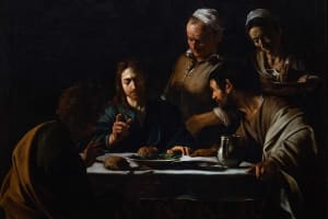 Supper at Emmaus by Caravaggio – Pinacoteca di Brera