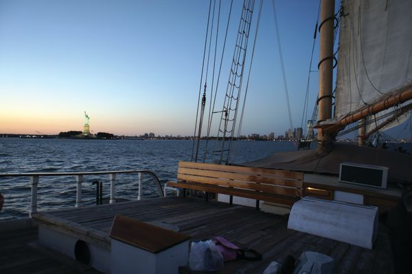 Clipper City - Statue of Liberty at dusk