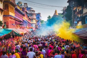 Holi Street Carnival Walk