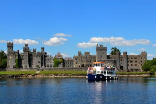 Take in views of stunning Ashford Castle as you cruise on Lough Corrib