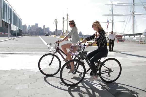 Two ladies on the San Diego All-Day Bike Rental