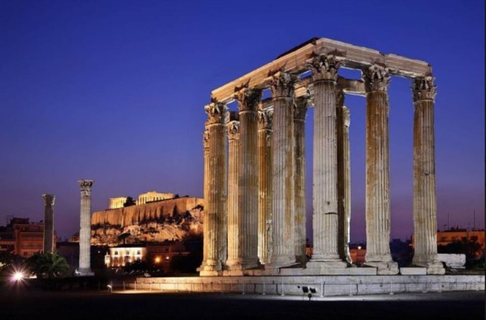Biglietto d'ingresso al Tempio di Zeus Olimpico con Tour Audio Autoguidato della Città Vecchia di Atene, Plaka - Alloggi in Athens