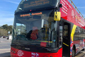 Hop on Hop off Bus at Bournemouth Pier