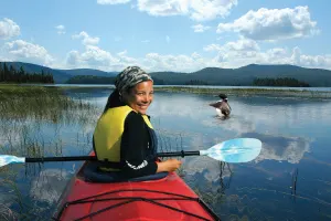 Kayaking with the loons