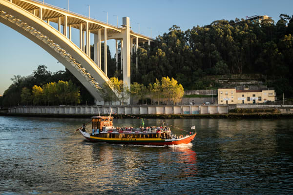 Beautiful views of Porto and its bridges over Douro