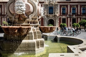 The Fountain in the Virgen de los Reyes Square