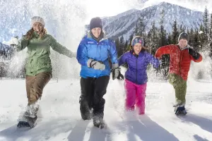 Snowshoeing to Paint Pots