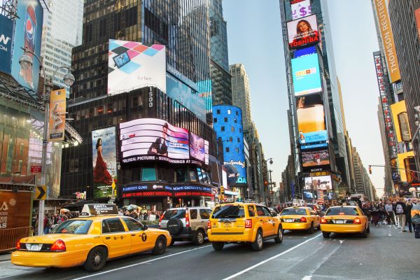 Copy of New York City, Yellow Taxi on Times Square