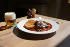 Traditional Czech Lunch in Beer Hall