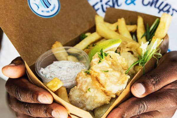 FISH AND CHIPS ON THE WHARF - Hake and Chips