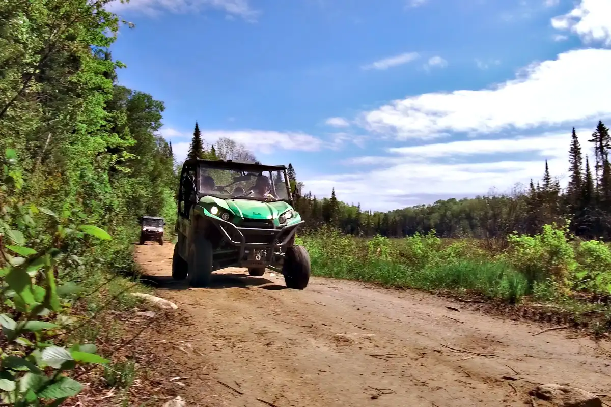 ATV and dune buggy riding off-road in Mont Tremblant