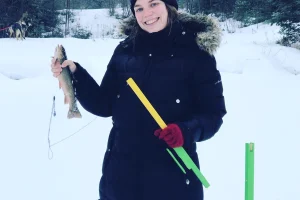 Ice fishing & Kennel Visit