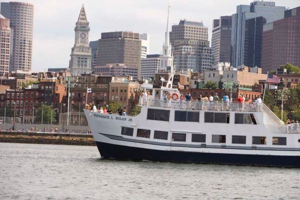 A group on the Boston Historic Harbor Cruise