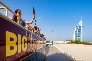 Dubai Open-Top Bus Tour with Dhow Cruise