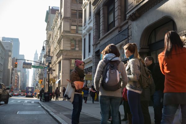 Tour group on Greenwich Village Walking Tour