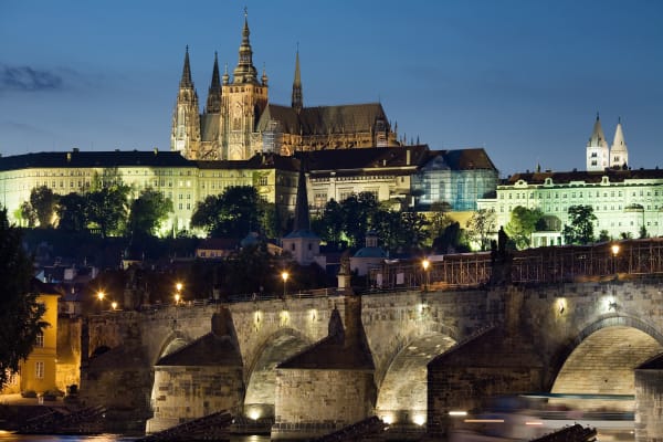 See Prague's most sought after landmark from land and water with this package.