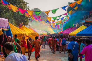 Holi Street Carnival Walk