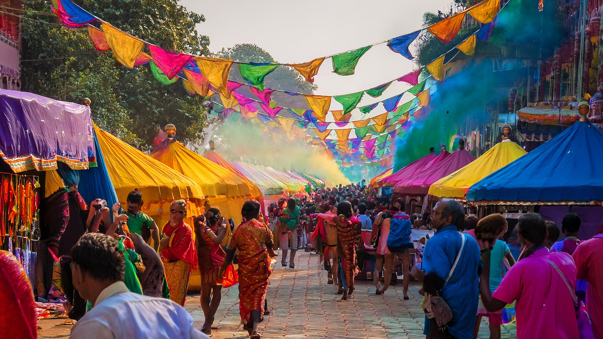 Holi Street Carnival Walk