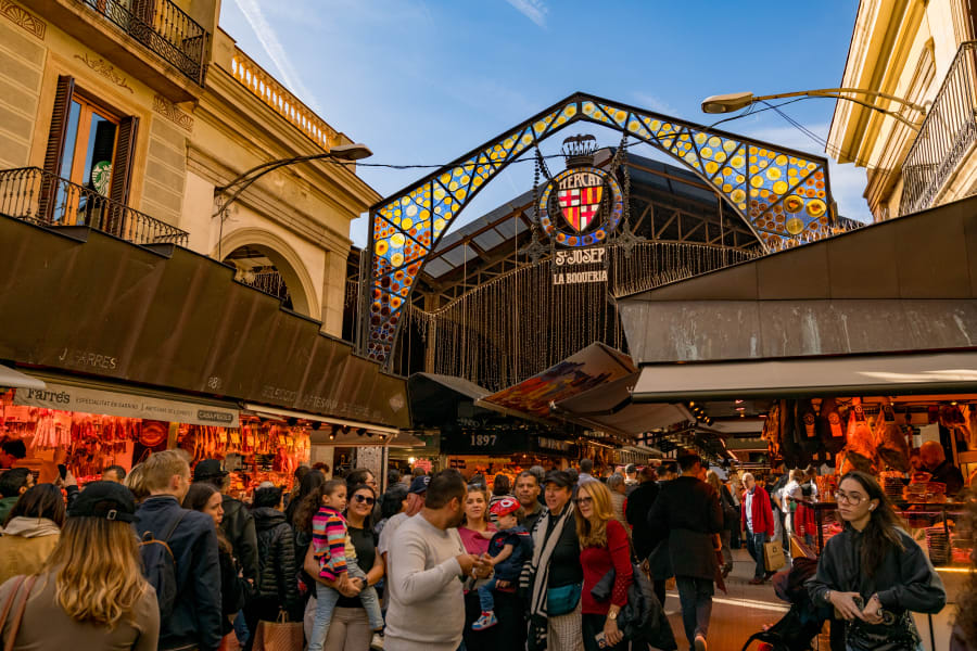 Entrance to St Josep La Boqueria in Barcelona
